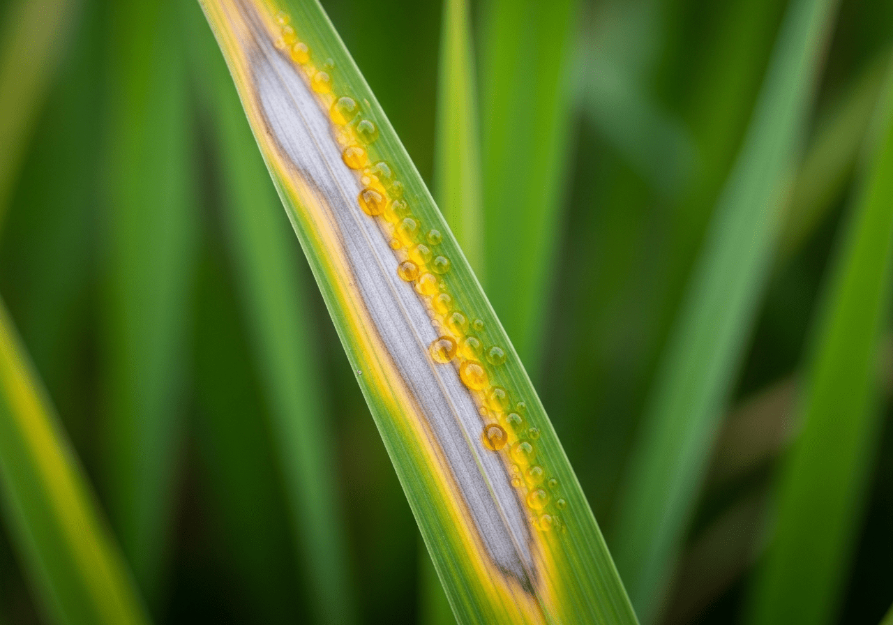 Gejala Hawar Daun pada Padi